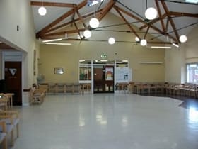 Our large hall measures 40 x 31ft is suitable for a number of activities that may need more space