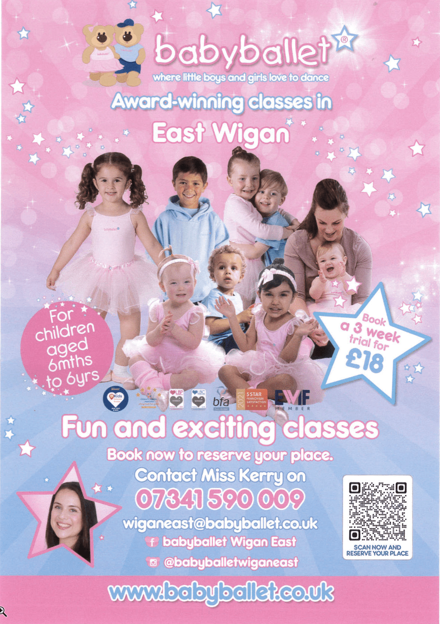 Poster for Baby Ballet classes at CCCAD