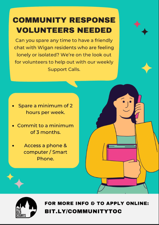 Poster to advertise the role of a community response volunteer